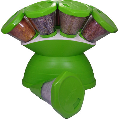 

Trueware Spice Jar 360 degree Revolving 10 Piece Cheese Shaker & Spice Shaker(Plastic)