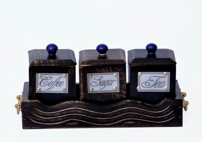 

Handicraft 4 Piece Condiment Set(Wood)