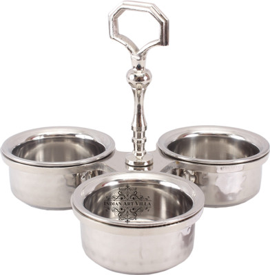 

IndianArtVilla 1 Piece Condiment Set(Stainless Steel)