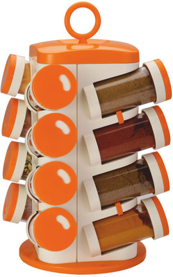 

TG Shoppers 360degree Revolving Spice Rack 16 Piece Cheese Shaker & Spice Shaker(Plastic)