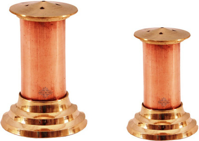 

IndianArtVilla Salt Pepper shaker Set 2 Piece Salt & Pepper Set(Copper)