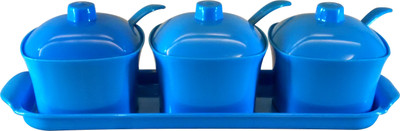

Homekitchen99 Pickle Pot With 3 Spoons 3 Piece Condiment Set(Plastic)