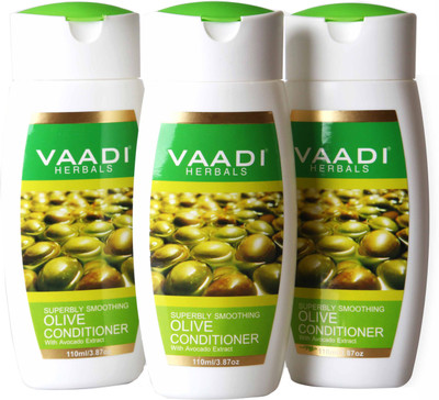 

Vaadi Herbals Olive Conditioner with Avocado Extract - Pack of 3(110 ml)