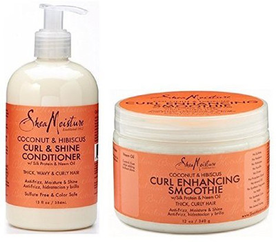 

Shea Moisture Shea Moisture Coconut and Hibiscus Combination Pack - 13 oz. Curl & Shine Conditioner & 12 oz. Curl Enhancing Smoothie(385 ml)