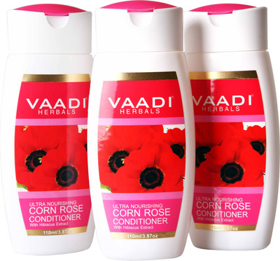 

Vaadi Herbals Corn Rose Conditioner with Hibiscus Extract - Pack of 3(110 ml)