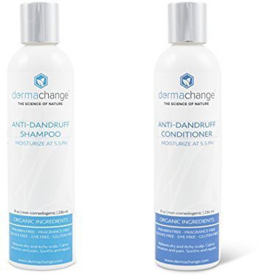 

DermaChange Organic Dandruff Shampoo and Conditioner Set(236 ml)
