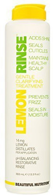 

Beautiful Nutrition Beautiful Nutrition Lemon Rinse Gentle Clarifying Treatment,13.3 Fluid Ounce(97 ml)