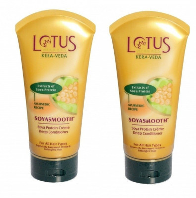 

Lotus Kera-Veda Soya Protein Creme Deep Conditioner - Soyasmooth(300 g)