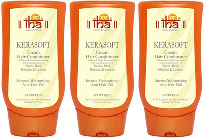 

IHA Ayurvedic Kerasoft Hair Conditioner With Neem & Shikakai (Pack of 3)(450 ml)