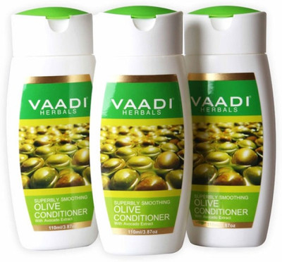 

Vaadi Herbals Olive Conditioner With Avocado Extract (110 ml x 3)(110 ml)