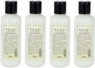 

Khadi Herbal Green Tea Aloe Vera Hair Conditioner pack of 4(840 ml)