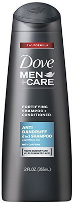 

Dove Men+Care 2 in 1 Shampoo and Conditioner, Anti Dandruff 12 Ounce(354 ml)