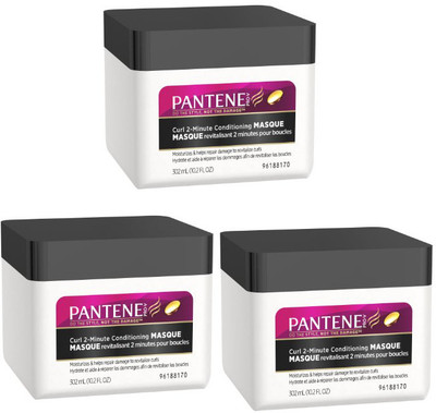 

Pantene Pro-V Curly Hair Series 2-Minute Deep Conditioner (Pack of 3)(302 ml)