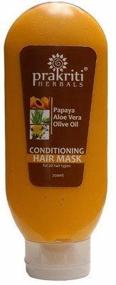 

Prakriti Herbals Conditioning Papaya Aloevera Olive Oil Hairmask(200 ml)