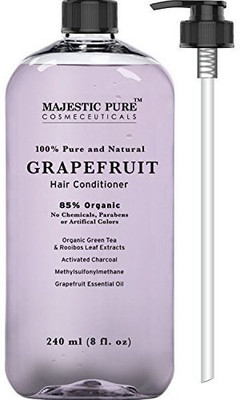 Majestic Pure Majestic Pure Hair Conditioner for Damaged Hair, Pink Grapefruit Natural Conditioner, 85% Organic, 8 Fluid Ounce(236 ml)