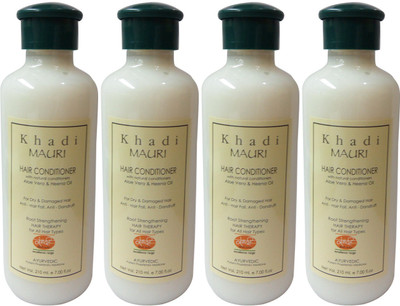 

Khadi Mauri Hair Conditioner Herbal Pack of 4 Ayurvedic & Natural 210 ml each(840 ml)