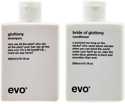 

Evo Gluttonty Volume Shampoo & Bride Of Gluttony Conditioner (10.1 Oz Each)(300 ml)