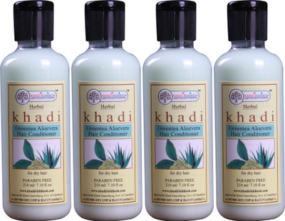 

Khadi Rishikesh Herbal GreenTea Aloevera Pack of 4 Hair-Conditioner Each -(210 ml)