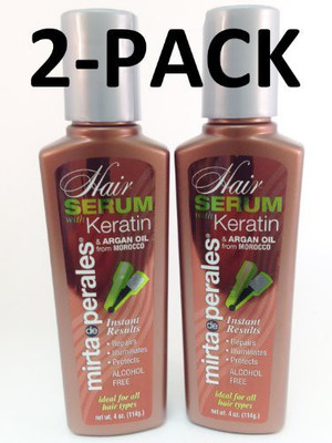 

Mirta De Perales Hair Serum with Keratin & Argan Oil 2PACK(114 g)