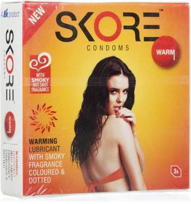 Skore Skore Warm Condoms Warming 3's (Pack of 5) Condom(Set of 3, 15S) available at flipkart for Rs.124