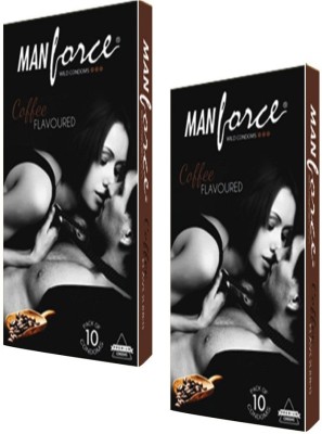 

Manforce Coffee Flavoured (3 In One Ribbed - Contour - Dotted ) Pack of 2 (20's) Condom(Set of 2, 20S)