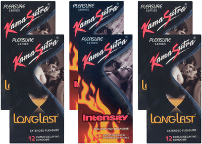 KamaSutra Longlast, Intensity - UPFK200160 Condom(Set of 6, 72S)