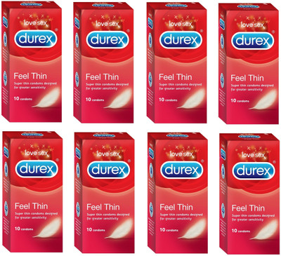 Durex Love Sex Feel Thin Condom(Set of 8, 80S) available at flipkart for Rs.1020