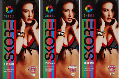Skore Shades Condom(Set of 3, 20S)