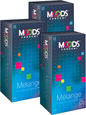 

Moods Melange Combo Condom(Set of 3, 12S)