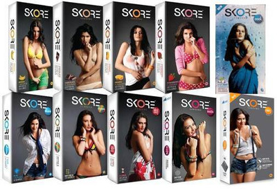 

Skore Unique Pack 10x10 Condom(Set of 10, 100S)
