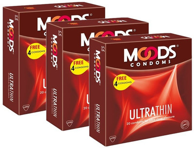 

Moods Ultra Thin Condom(Set of 3, 60S)