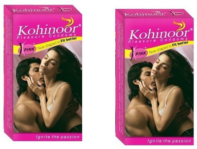 

Kohinoor Pink Natural Shaped Better Fit Condom(Set of 2, 20S)