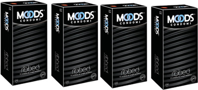 MOODS Ribbed Condom(Set of 3, 36 Sheets) MOODS Ribbed Condom(Set of 3, 36 Sheets)