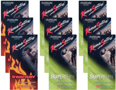 KamaSutra Intensity, Superthin - UPFK200265 Condom(Set of 9, 108S) at flipkart