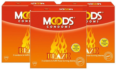 

Moods Blaze 3's Condom(Set of 3, 9S)