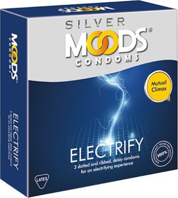 

Moods Silver Electrify 3's (Pack of 6) Condom(Set of 3, 18S)