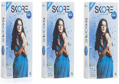 Skore Cool Condom(Set of 3, 30S)