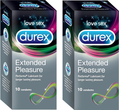 Durex Love Sex Extended Pleasure Climex Delay Long Last Intimacy Condom(Set of 2, 20S) available at flipkart for Rs.246
