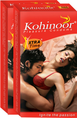 6% OFF on KOHINOOR Xtra Time Condom(Set of 2, 10 Sheets) 6% OFF on KOHINOOR Xtra Time Condom(Set of 2, 10 Sheets)