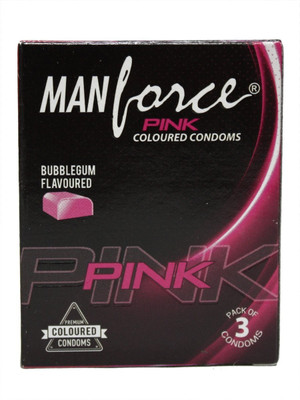 

Manforce Manforce Pink Bubblegum Flavored (Pack Of 4) Condom(Set of 3, 12S)