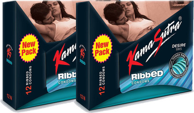KamaSutra Ribbed 2S Condom(Set of 2, 24S)
