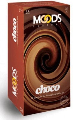 Moods Choco Chocolate Flavoured Safe And Edible Flavour Dish Up Some Ecstasy condom(12S) available at flipkart for Rs.66