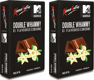 KamaSutra Double Whemmy Condom(Set of 2, 24S)