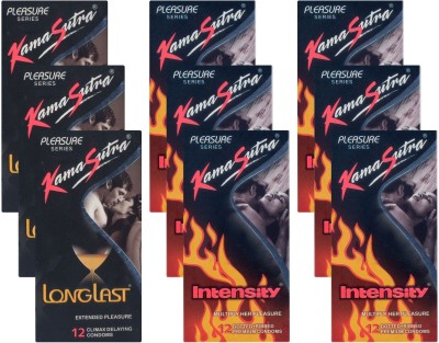 

KamaSutra Longlast, Intensity - UPFK200410 Condom(Set of 9, 108S)