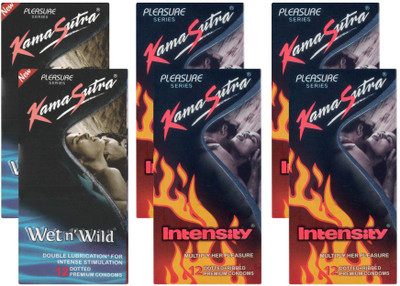 

KamaSutra Wet n Wild, Intensity - UPFK200003 Condom(Set of 6, 72S)