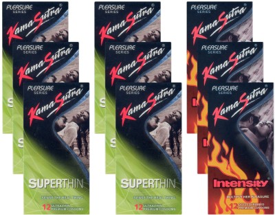 KamaSutra Superthin, Intensity - UPFK200332 Condom(Set of 9, 108S) at flipkart
