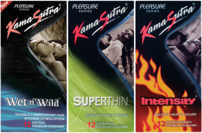 

KamaSutra Wet n Wild, Intensity, Superthin Condom(Set of 3, 36S)