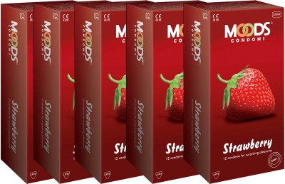 

Moods Strawberry Combo Condom(Set of 5, 60S)