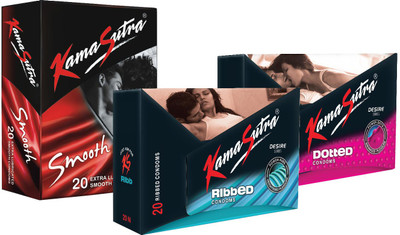 Kamasutra Desire Series Combo Condom(Set of 3, 20S) Kamasutra Desire Series Combo Condom(Set of 3, 20S)