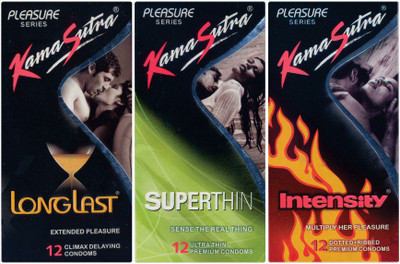 

KamaSutra Longlast, Superthin, Intensity Condom(Set of 3, 36S)